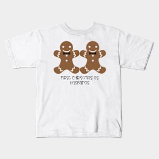 First Christmas as husbands Kids T-Shirt